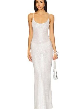 Rossa Maxi Dress in White